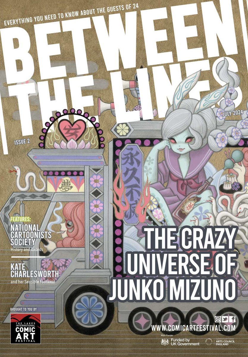 I'm coming back to the Lakes International Comic Art Festival (LICAF) @ComicArtFest in UK this September ! 🇬🇧
New issue of Between The Lines, their online magazine features my interview. 👉🏼https://t.co/46MS3o1MWh
Festival details TBA!
Tickets👉🏼https://t.co/GWxXXG5HJB