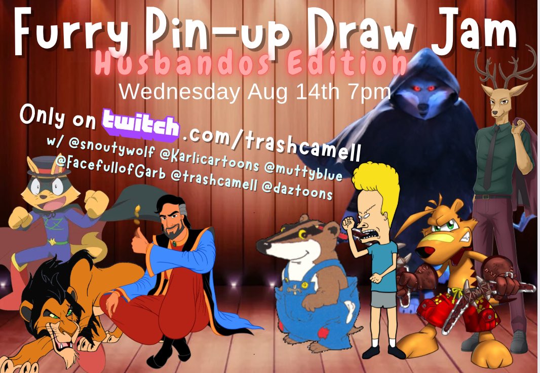 TrashCamell's tweet photo. Tomorrow 7 PST please use democracy and vote, it’s anyone’s game @KarliCartoons @FaceFullofGarb @daztoons @snoutywolf @mutty_blue https://t.co/mYHOa21BZL
