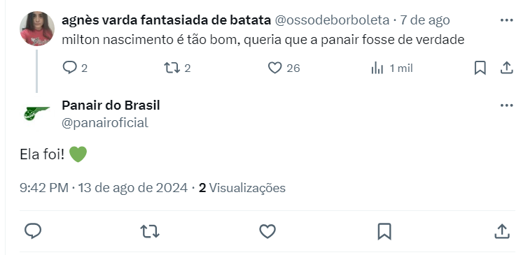 ossodeborboleta's tweet photo. não acredito que estou conversando com a panair https://t.co/uYa2LCY0oh