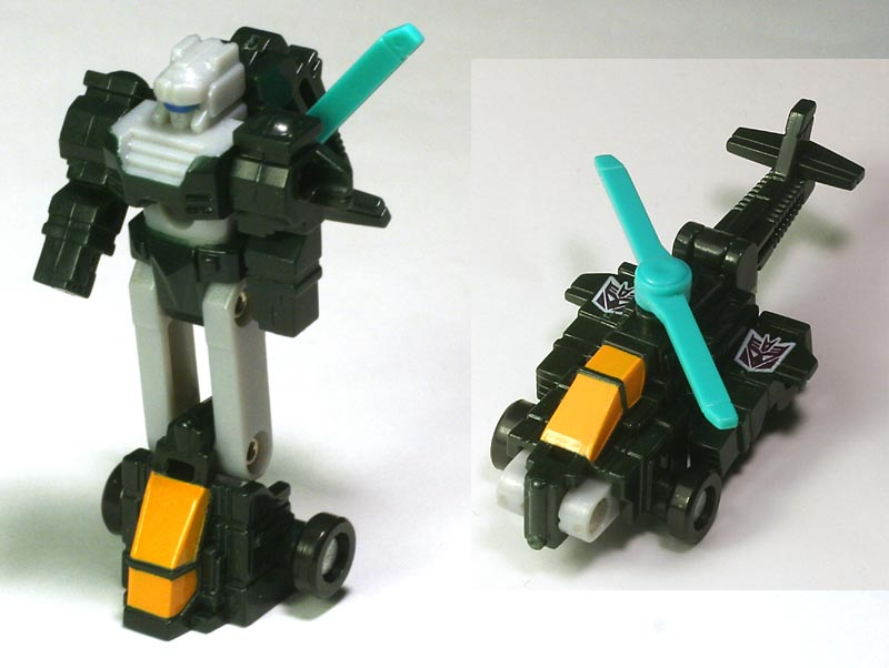 DailyTFormers's tweet photo. A leader can be flighty and strong! His rotors are moving from the being changed from Decepticon to Autobot. And he's ready to take his Wing Team to the skies! Today's #Transformers of the day is #Micromaster #G1 Chain Gun! https://t.co/sEl0Ki7jdK