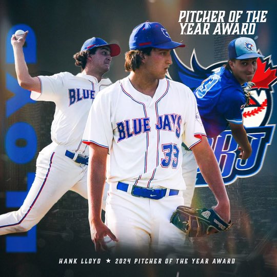 Hank Lloyd (@hanklloyd06) on Twitter photo I’m incredibly honoured to be named <a href="/OntarioBlueJays/">Ontario Blue Jays</a> pitcher of the year. I’m especially grateful to my pitching coaches over the last 3 years I’ve spent with OBJ who molded me into the pitcher I am now.
<a href="/ECK_47/">E C K</a> <a href="/JaredKennedy34/">Jared Kennedy</a> <a href="/SteedBaseball/">Mike Steed</a> <a href="/DShred25/">ꜱʜʀᴇᴅ</a> <a href="/robyounce/">Rob Younce</a> I’m incredibly honoured to be named <a href="/OntarioBlueJays/">Ontario Blue Jays</a> pitcher of the year. I’m especially grateful to my pitching coaches over the last 3 years I’ve spent with OBJ who molded me into the pitcher I am now.
<a href="/ECK_47/">E C K</a> <a href="/JaredKennedy34/">Jared Kennedy</a> <a href="/SteedBaseball/">Mike Steed</a> <a href="/DShred25/">ꜱʜʀᴇᴅ</a> <a href="/robyounce/">Rob Younce</a>