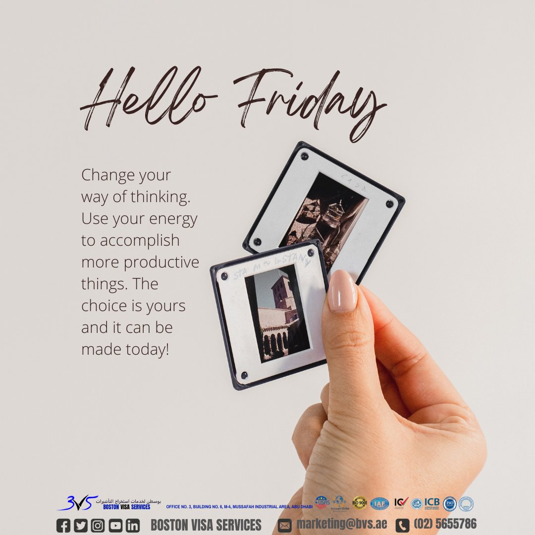 BostonVisaServ1's tweet image. "Happy Friday, friends! 💪 Started
the day with a bang and feeling super productive ✨
Who else is crushing their goals today? 🙌

#FriyayVibes #ProductivityGoals #WeekendPrep
#GettingItDone #FridayMotivation