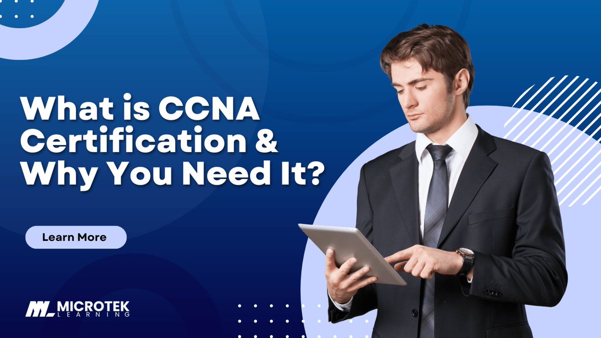MicrotekLearn's tweet image. What is CCNA Certification &amp;amp; Why You Need It?
lnkd.in/gw37-yGQ

#MicrotekLearning #RedefineTheSkills #CCNA #CCNACertification #ITCertification