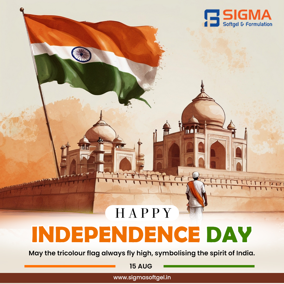 May the tricolor always fly high. Happy Independence Day from the Team of Sigma Softgel and formulations.

#IndependenceDay #happyindependenceday2024 #IndependenceDay #independence #independent #independence #freedom #freedomforseventyeightyears #sigma #softgel #formulations