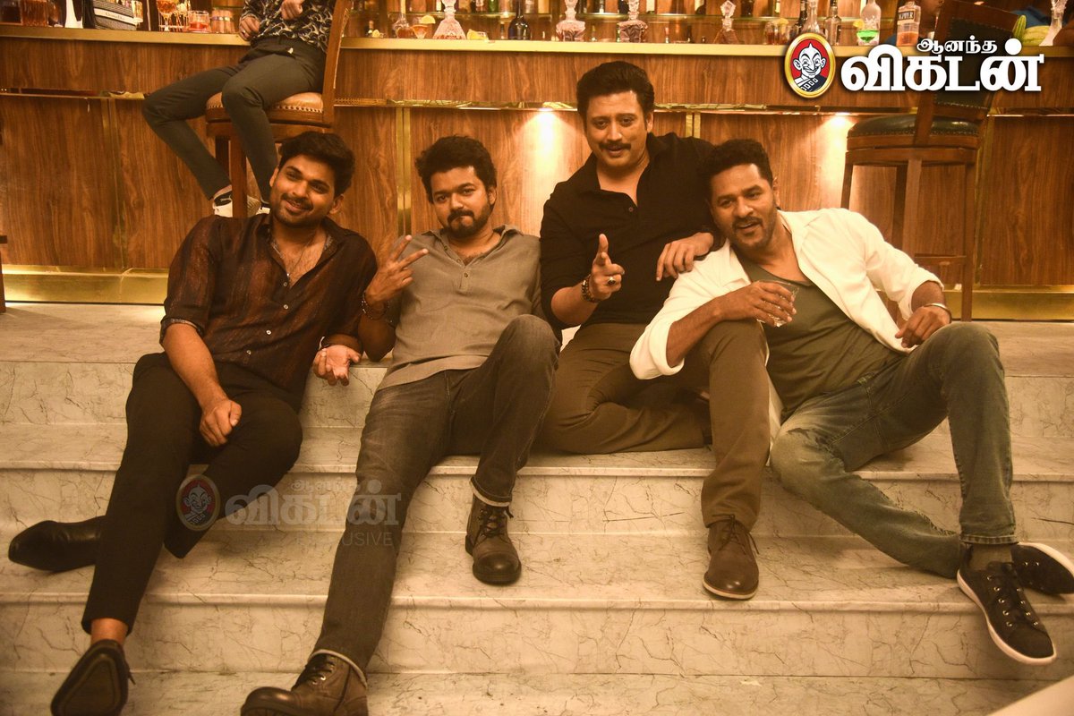 ActorVijayTeam's tweet photo. HQ stills of #TheGOAT movie from Ananda Vikatan Magazine 📸

#TheGreatestOfAllTime @actorvijay https://t.co/bhuGezM4fc