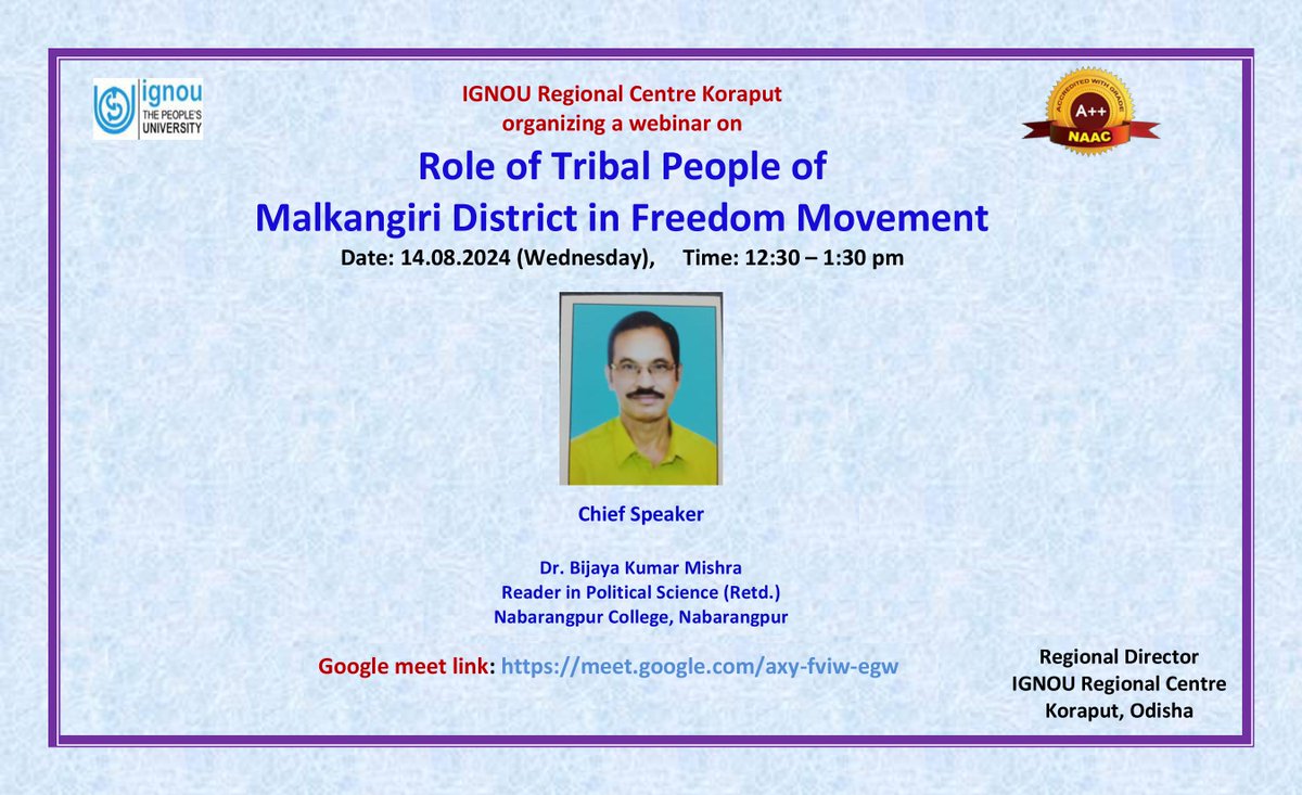 IGNOU RC, KORAPUT (@koraputrc) on Twitter photo 