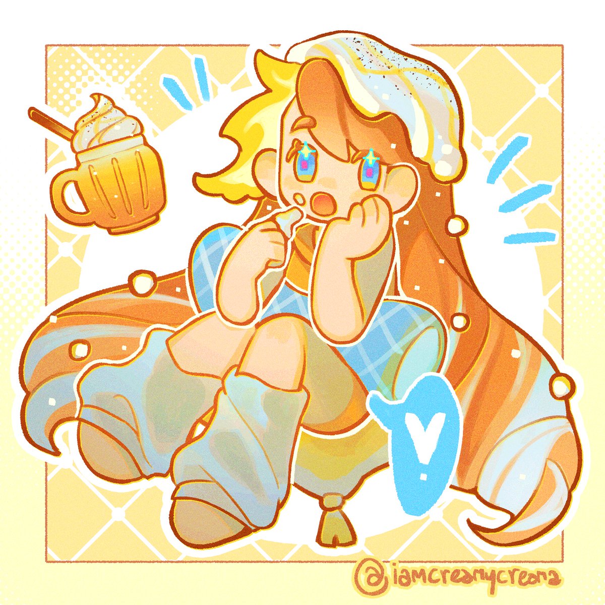iamcreamycreama's tweet photo. creamy ft. Frappuccino!! ☕️🍦
#sonaroastery
#30daysdrawingchallenge
Day 11 https://t.co/HzXZPpfNIa