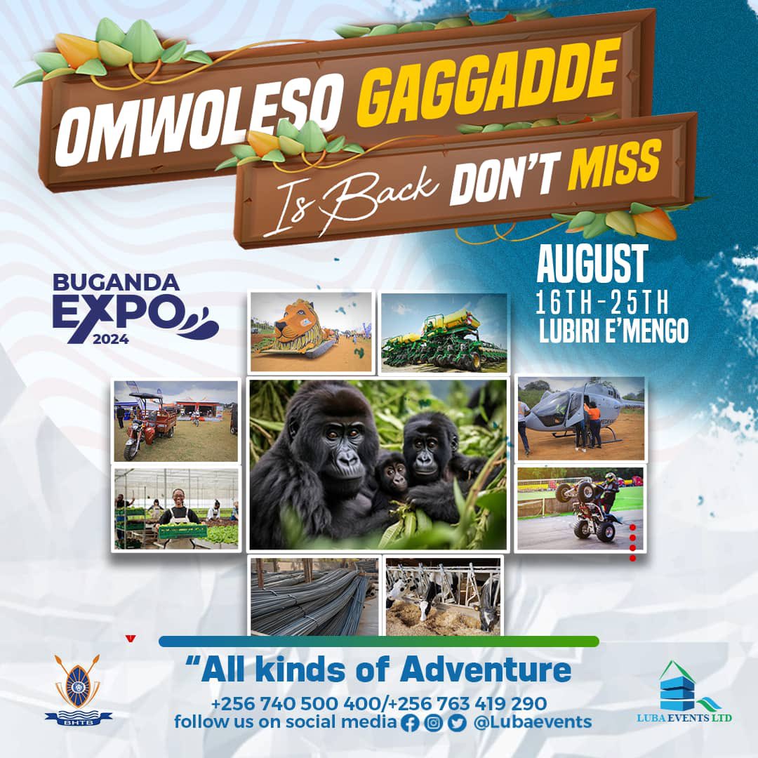 samiekimberly26's tweet photo. Come this Friday all roads lead to the Lubiri E’ Mengo for the 
#BugandaExpo2024. 

Theme : Connecting Global Communities.

All kinds of Adventure will be there at the 
#OmwolesoGaggadde Don’t Miss!! https://t.co/gnM6rE5A0h
