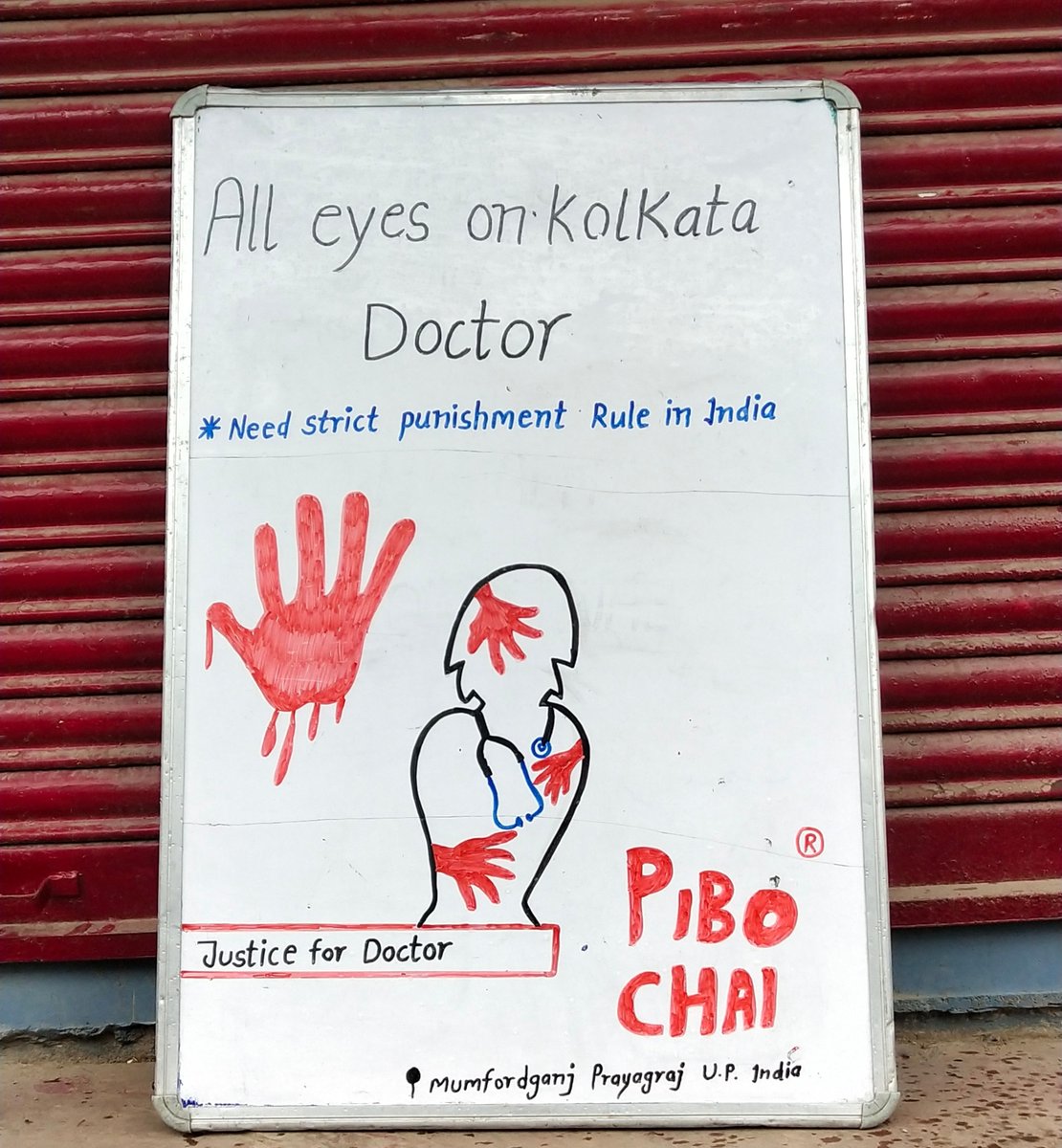 pibochai's tweet photo. Need strict punishment rule in India as soon as..

#justicefordoctor #nirbhaya2 #alleysonkolkatadoctor
#stopvoilence #Pibochai #prayagraj #rape ##bangladesh #bangol #chai #kulhadchai #justice https://t.co/0k4SOwMZEw