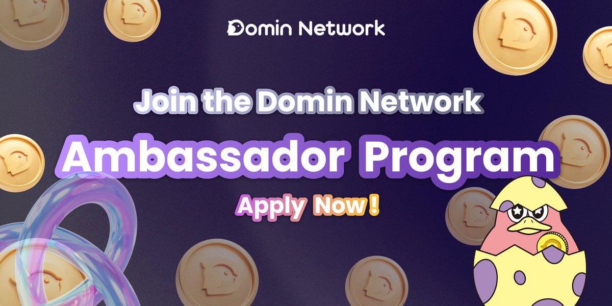 Domin_Network's tweet photo. WE WANT YOU 🫵

We're gearing up for our token launch and looking for ambassadors to join the Domin family.

Up to 10k-20k $DOMIN reward per month with social tasks!

If you're passionate about On-chain Commerce, Consumer Data, or experienced in DePIN, RWA, Data Intelligence, this is your chance!

Application⏩https://t.co/rNzqQ58XgX

Deadline: 20th August