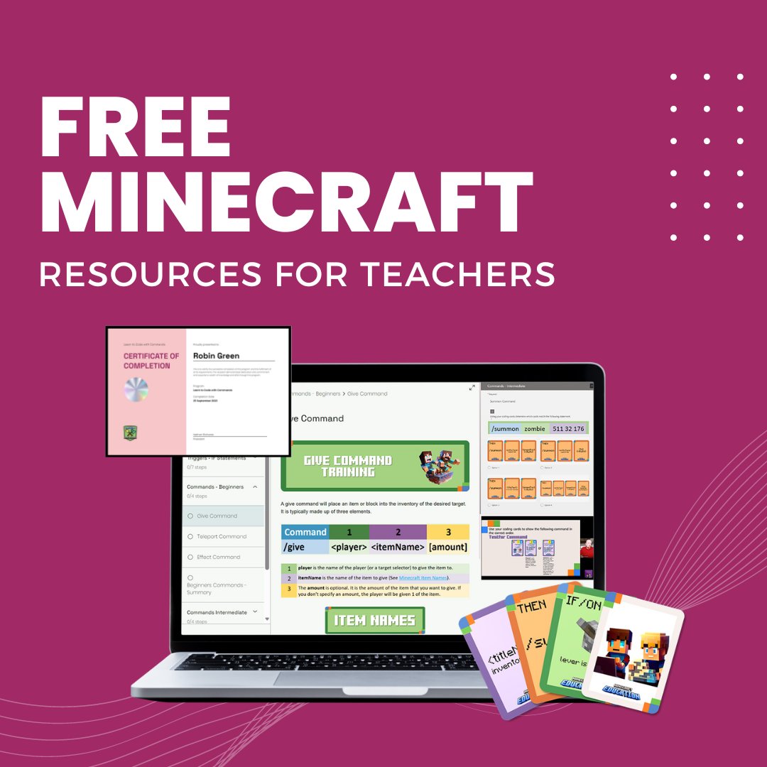 digitalrichards's tweet image. Free Resources 👉 bit.ly/digitalrichards

All of our Minecraft teaching resources are FREE for teachers to access. 
DownloadNow #UnpluggedLearning #Minecraft #CodingForKids #EdTech #MinecraftEdu