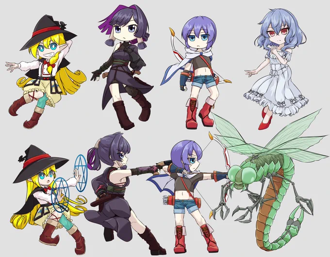完走した感想ですが、以前は3人3サイクルクライマックス1戦闘で立ち絵作成から約一ヶ月 今回も3人だし同じぐらいでいけるでしょの甘い見立てから3人4サイクルミドル2戦闘クライマックス1戦闘であびゃーってなってました あと立ち絵の頭身が以前よりも上げたのもあって差分作成に少し時間を要したりね