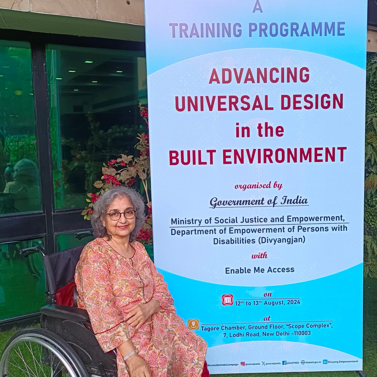 handicareindia's tweet image. Chairperson @mridu_goel attended a Training Program on &apos;Advancing Universal Design in the Built Environment&apos; organized by @socialpwds &amp;amp; @EnableMeAccess showcasing her enduring commitment 2 learning &amp;amp; excellence in access audit @DisabledWorld #disability 
#UniversalDesign