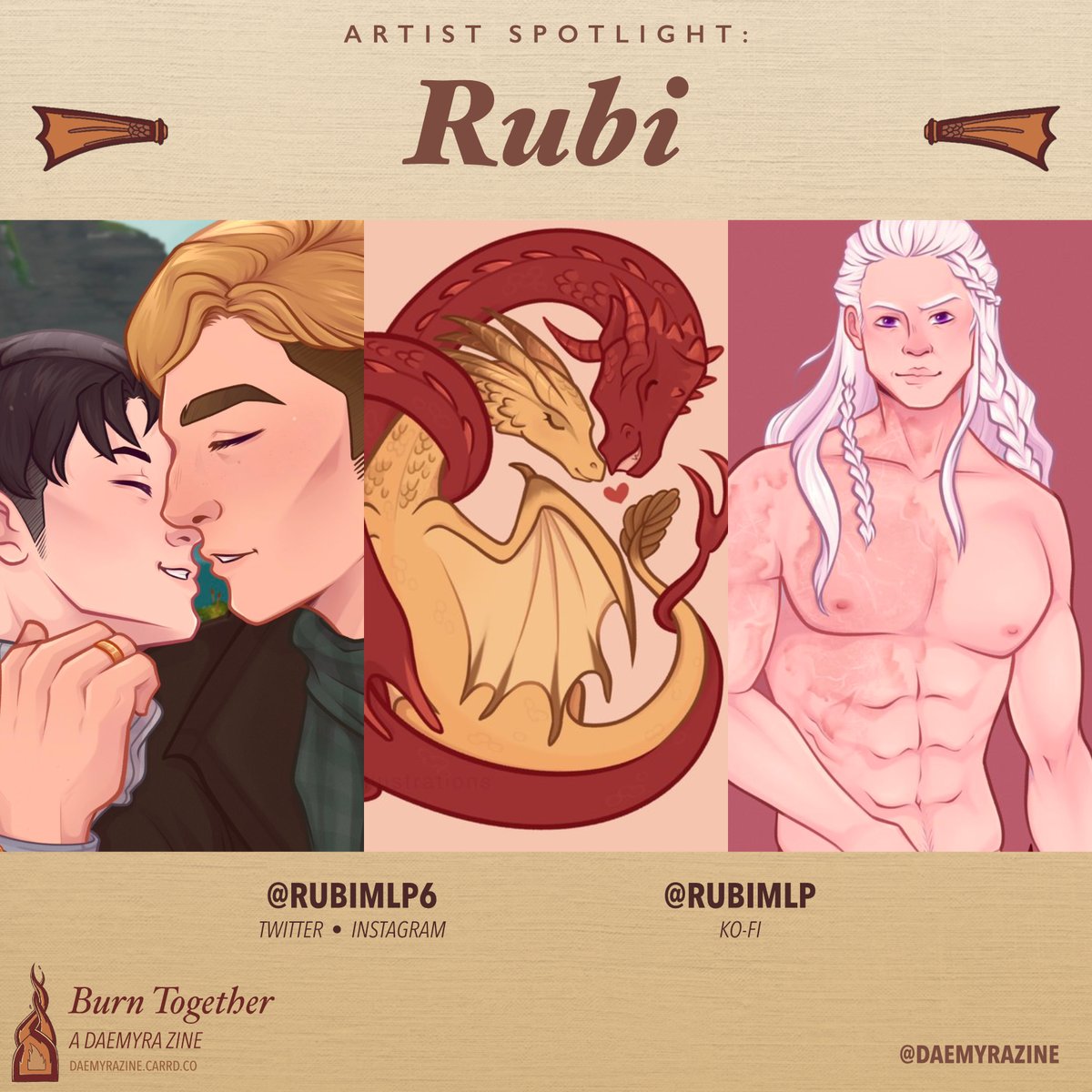 Burn Together: A Daemyra Zine tweet media