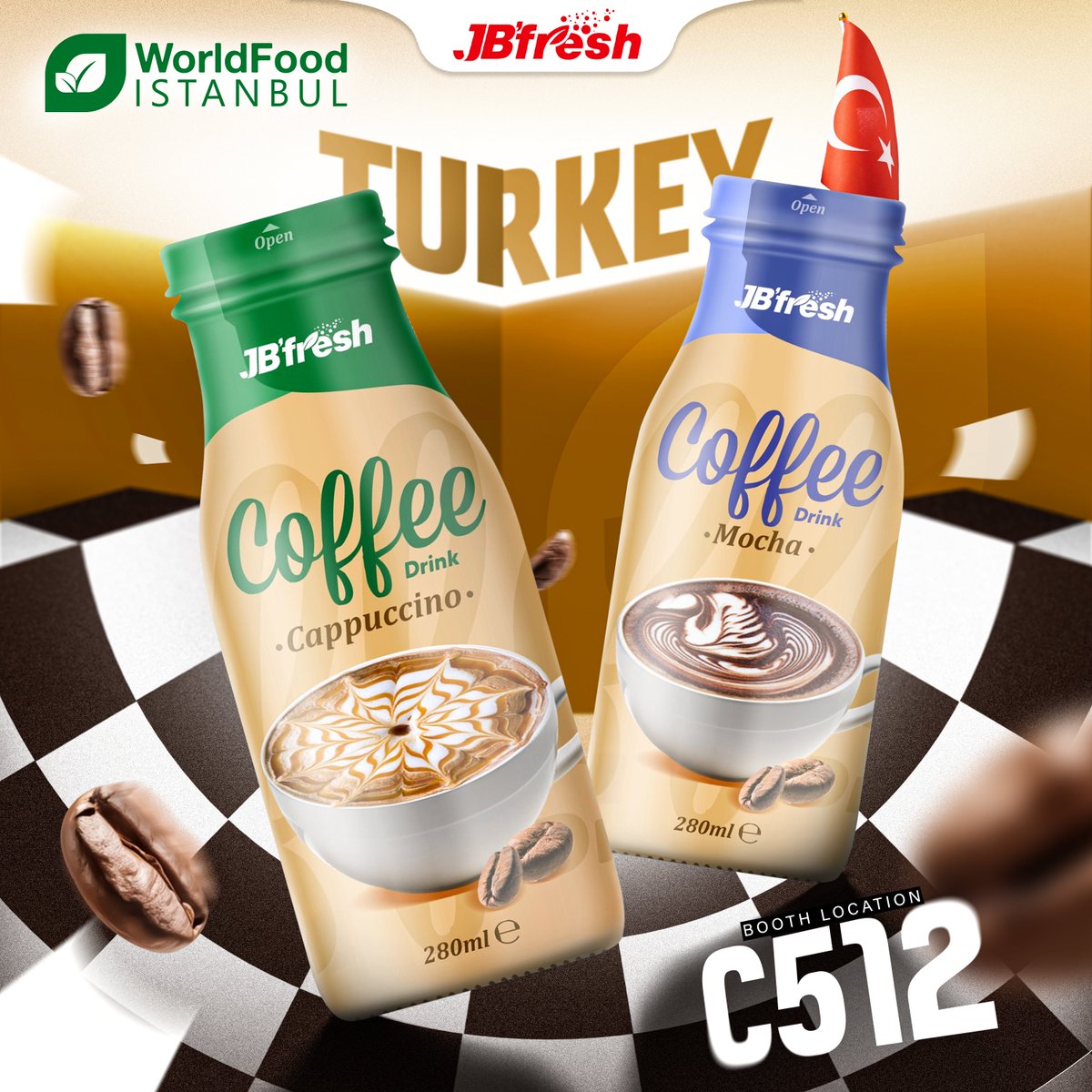 JBFreshBeverage's tweet photo. โ Breakthrough to become a LEADER with ๐๐'๐
๐ซ๐๐ฌ๐ก ๐๐จ๐๐๐๐ at #WorldFoodIstanbul ๐๐๐๐ ๐น๐ท
๐๐๐๐ญ๐: September 3rd - 6th, 2024
๐๐๐จ๐๐๐ญ๐ข๐จ๐ง: TUYAP Fair, Convention and Congress Center, Turkey
๐ Website: https://t.co/jgOh5camwt
#JBFresh #FoodAndBeverage https://t.co/BenGCM9Y9x