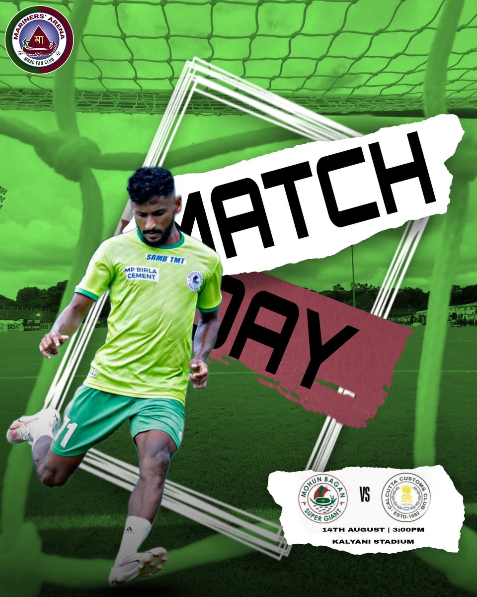 ArenaMariners's tweet photo. All Important Showdown against Calcutta Customs in #CFL. 🙏🏻
@mohunbagansg @IFABengal
#calcuttafootballleague #kolkatafootball #mohunbagansg #calcuttacustoms #marinersarena #JoyMohunBagan https://t.co/iXRyGrvGvV
