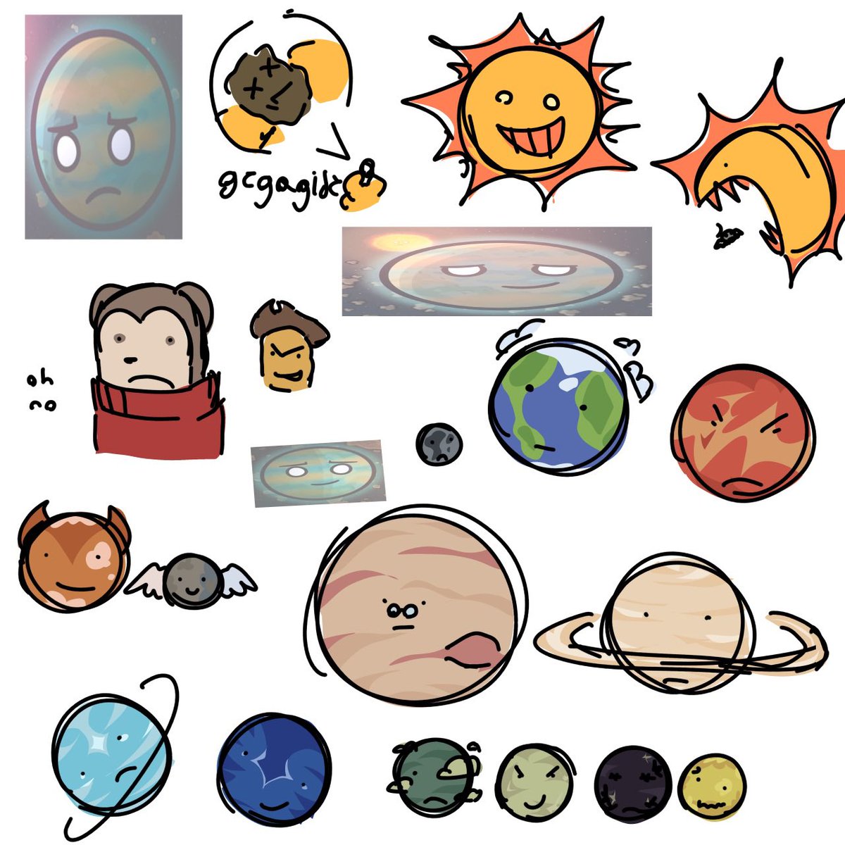 c4nineb1tes's tweet photo. #solarballs doodles i dont wanna post on my main .. saturn x earth and ganymede x titan too.. and an animation https://t.co/6xFJrTP9sT