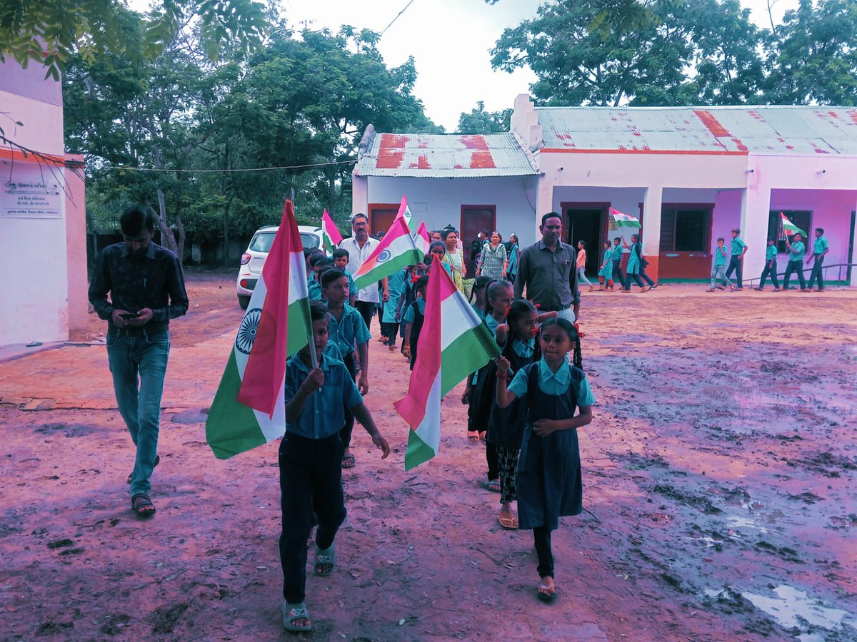 Devataj ગામે તિરંગા યાત્રા