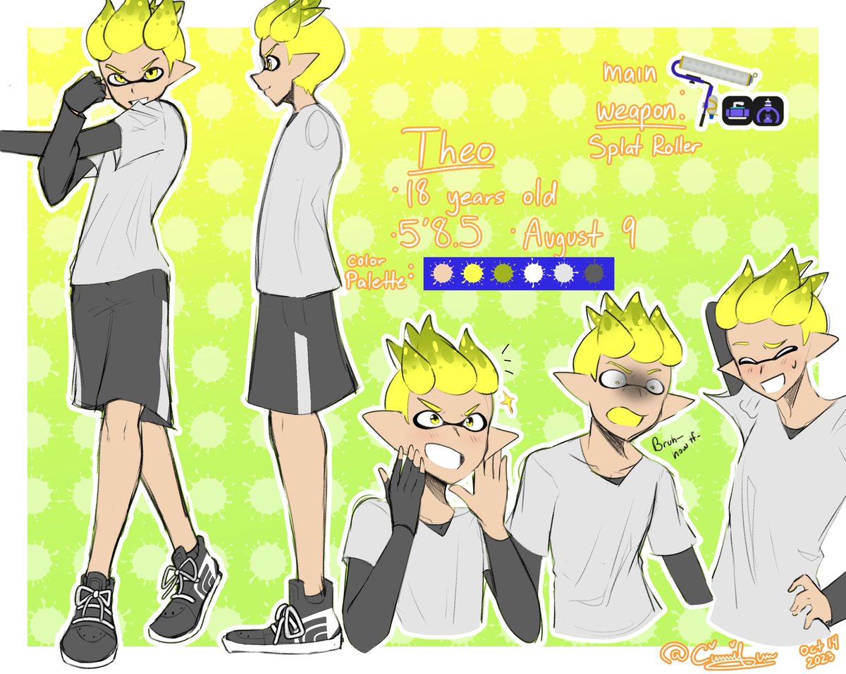 Cinnibun468377's tweet photo. My main 4 splatoon ocs https://t.co/ozfHxfLwRe