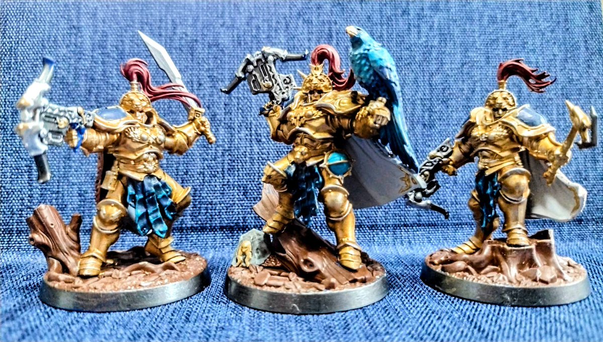 【アンダーワールド スターターセット(ST)】

そう言えばペイントしてたけど紹介していなかった「遠駆けの団」の皆さん。ペイントは楽ちん!

遠距離・近距離攻撃に加え、カードで攻撃を補強出来るのに、今回は出目が悪かったのが残念。

イーグルの活躍が見たかったな〜🐦

#Warhammer
#ウォーハンマー