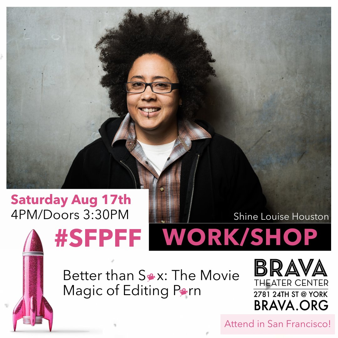 Local #SanFrancisco event listing for <a href="/ShineLouise/">Shine Louise Houston</a>'s film workshop on editing porn. 

See more: patch.com/california/san…