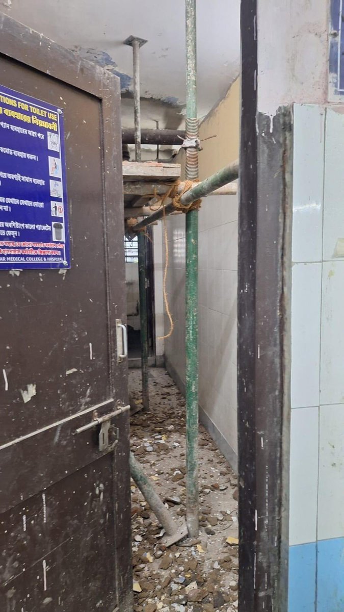 shambo guha roy (@chestradroy) on Twitter photo This is the place in #RGKarHospital where heinous #rape and #murder took place. The hospital authority decided to ‘renovate’ the active crime scene under <a href="/KolkataPolice/">Kolkata Police</a> watch. #MedTwitter Please share to raise awareness of this state sponsored atrocities This is the place in #RGKarHospital where heinous #rape and #murder took place. The hospital authority decided to ‘renovate’ the active crime scene under <a href="/KolkataPolice/">Kolkata Police</a> watch. #MedTwitter Please share to raise awareness of this state sponsored atrocities