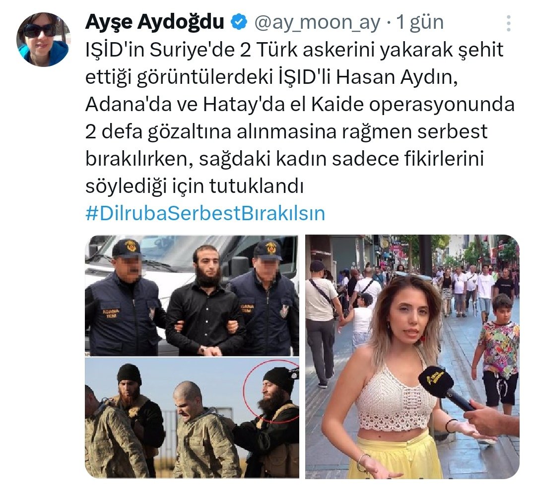 Muhammetavan71's tweet photo. #DilrubaSerbestBırakılsın https://t.co/i6ZNEsuE4E