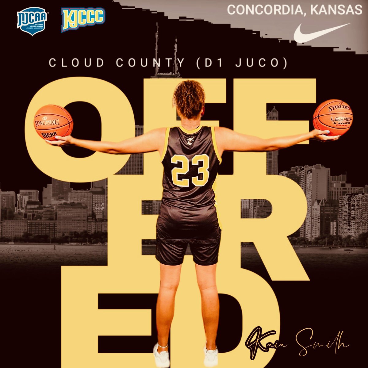 Kaia Smith (@kaiasmith248) on Twitter photo After a great visit and meeting with the coaches, I am excited to have received an offer to play for <a href="/cloud_wbb/">Cloud County Women's Basketball</a> !! After a great visit and meeting with the coaches, I am excited to have received an offer to play for <a href="/cloud_wbb/">Cloud County Women's Basketball</a> !!
