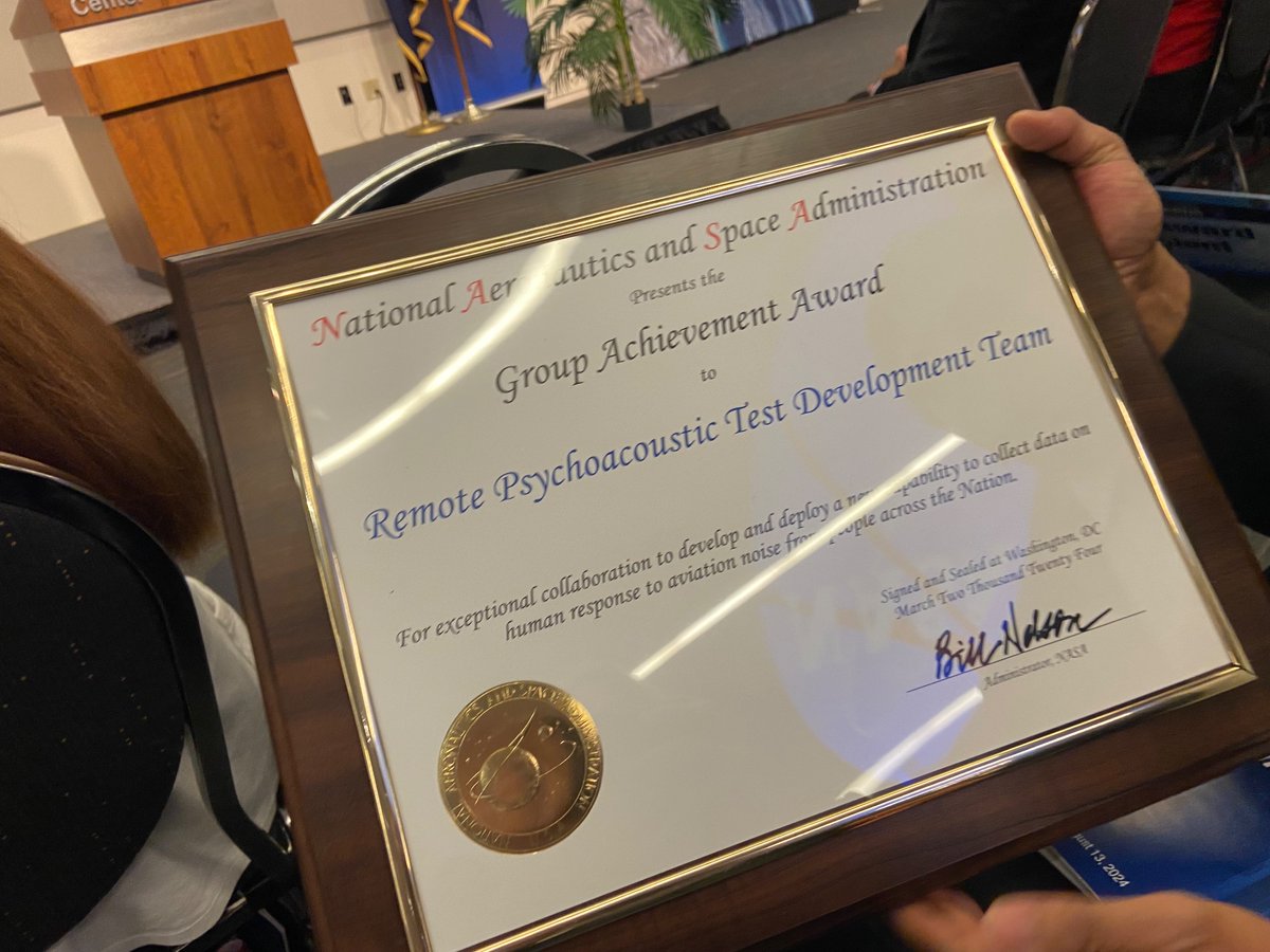 parametricshape's tweet photo. Got an award today for some acoustic work I did. Yay🎉 https://t.co/VkXsqiiGHm