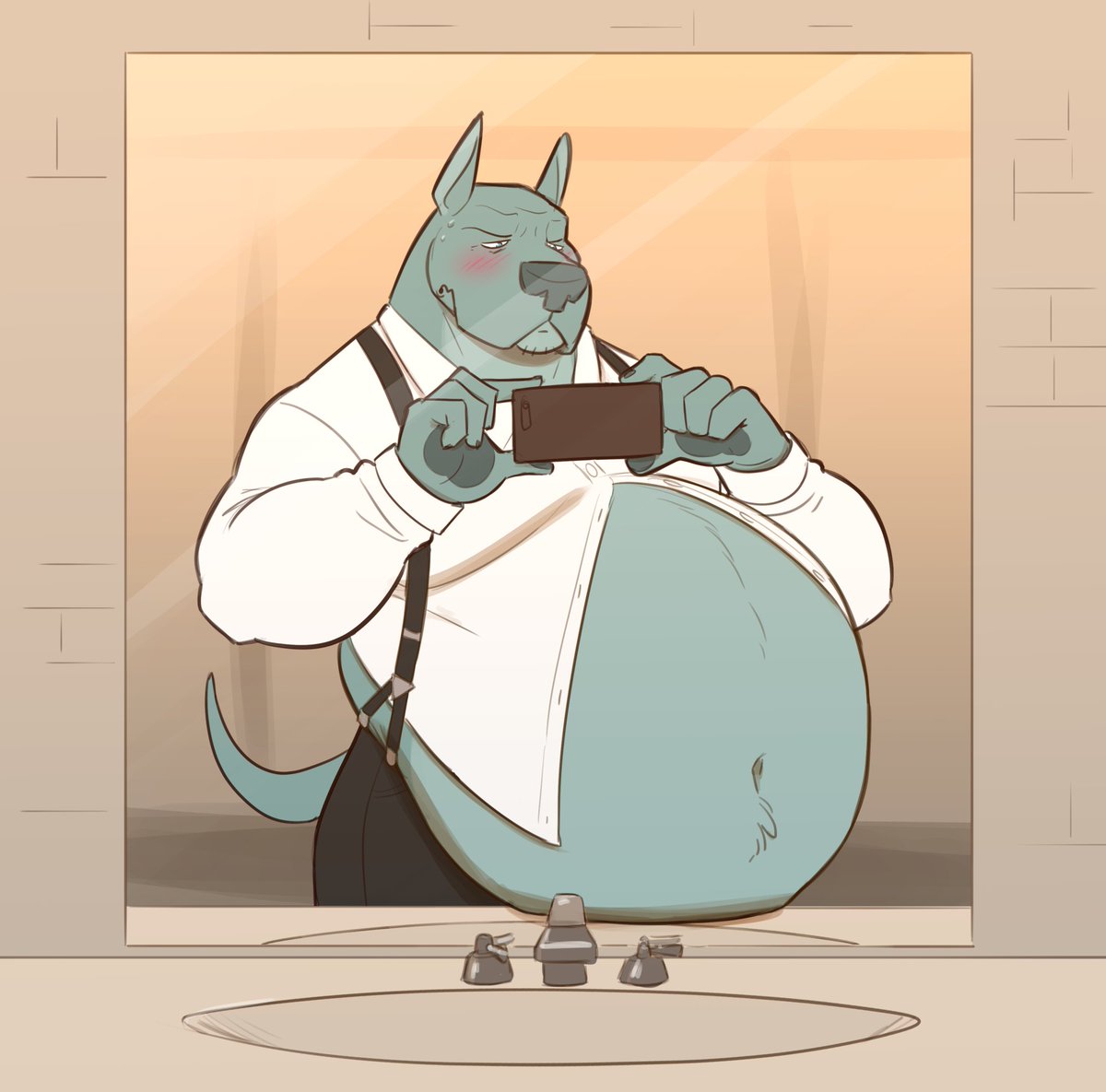 SoupGecko's tweet photo. before and after the buffet- expired patreon weekly https://t.co/wD7THidYQp