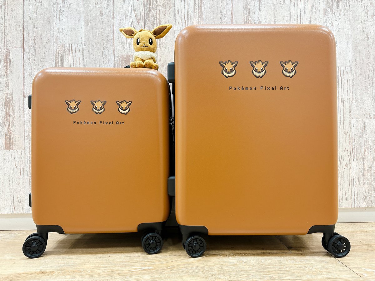 ポケモン のピクセルアートのスーツケースが登場！ #イーブイ デザイン 