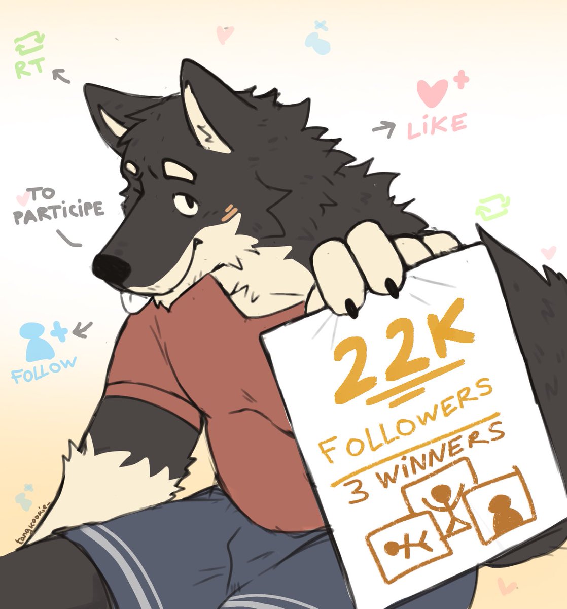 22K ART RAFFLE💥💥
•3 frees halfbody !! 
•YOUR character (sfw only and suggestive)
•any pose and idea of your choice

Some Rules✨
• Like 
• RT and Follow 

On August 17, 3 winner will be randomly picked !! 

Good luck everyone! 💖