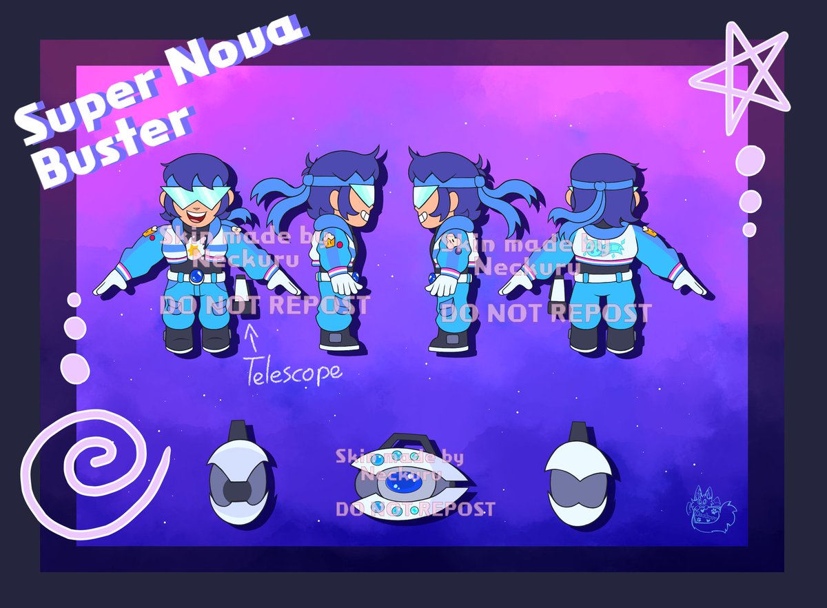 Neckuru's tweet photo. My skin for this supercell make campaign!

Super Nova Buster! More info bout it on the page!

If you like it I would appreciate the support! 💙 https://t.co/lmoAwQOVDS

#SupercellMake #Supercell #Brawlstars
#Brawlstarsart #Brawlstarsfanart #Brawlstarsbuster https://t.co/yWRjOfWeJo