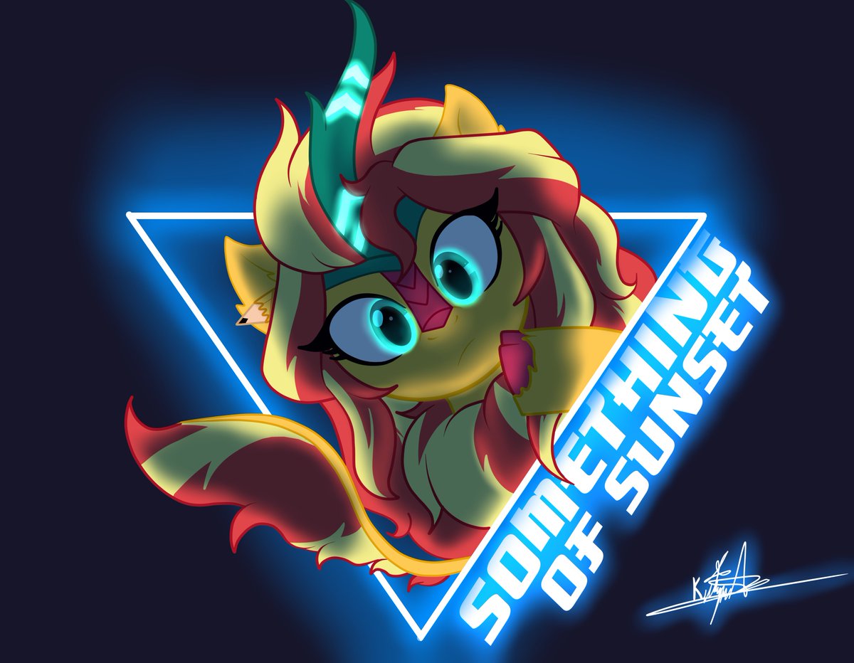 Another drawing, this time of a Kirin version of the beloved Sunset Shimmer from MLP. Random ideas and more digital illustration.

#mylittlepony