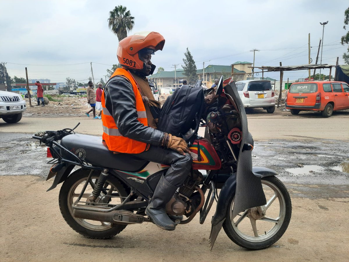 SafeBoda_Kenya's tweet photo. Want a free #SafeBoda ride? Spot Dennis Mokaya - SB 5081 anywhere in Nairobi, take a photo, and tag us with the hashtag #SafeBodaDriver! T&Cs apply. #LetsNduthis ๐๏ธ๐จ https://t.co/7A7E1iRhrX