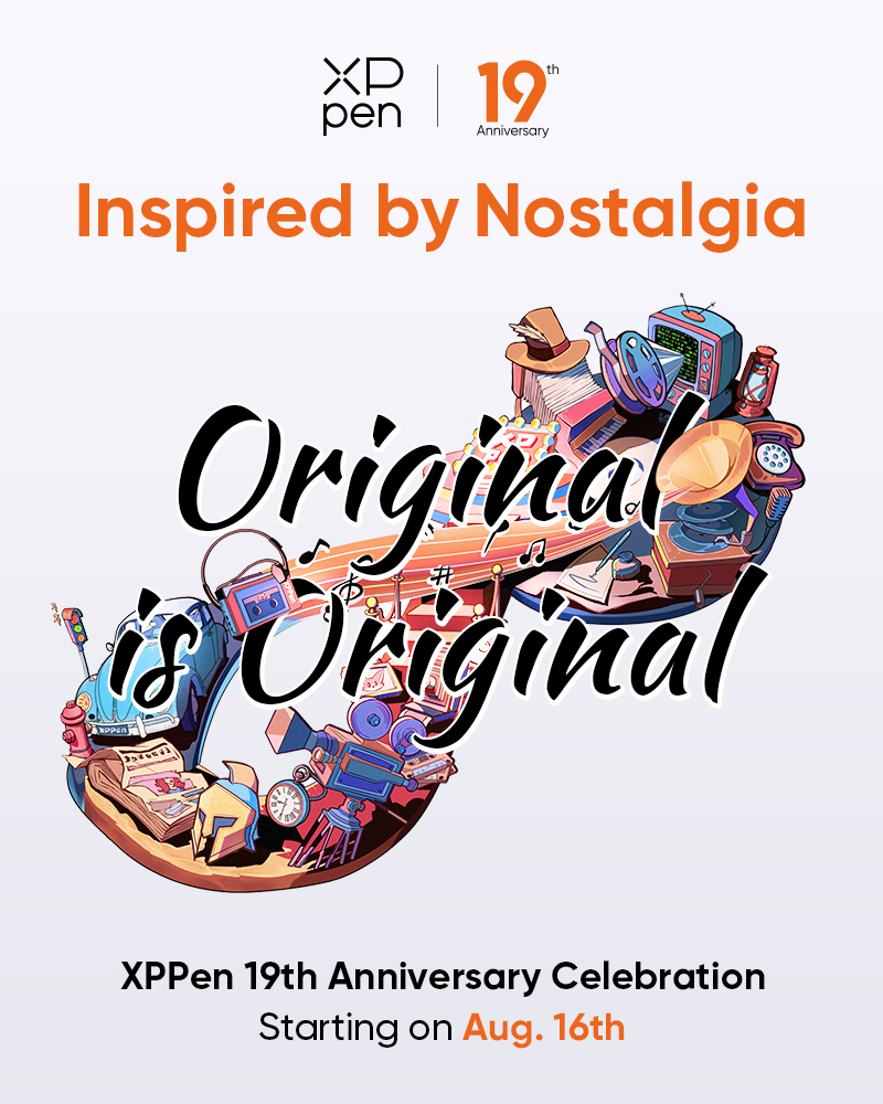 XPPEN's tweet photo. ⏳ Countdown: Tomorrow is the day! ⏳
As we gear up for our 19th anniversary, let’s celebrate the memories that shaped our originality. 🗯Leave your thoughts: How do past experiences influence your creative decisions?
#OriginalIsOriginal #19YearsOfNostalgia #xppen19 https://t.co/cVlA4Iwiml