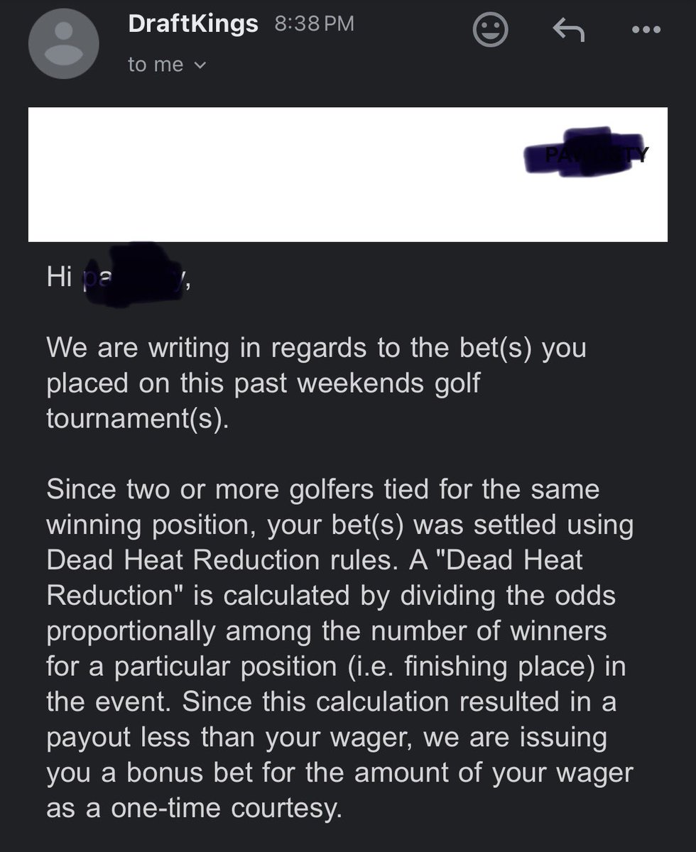 pawosty's tweet photo. Hey @DraftKings, I think your intern clicked the reply all button on accident 🤪 https://t.co/yh5Y0YoTT1
