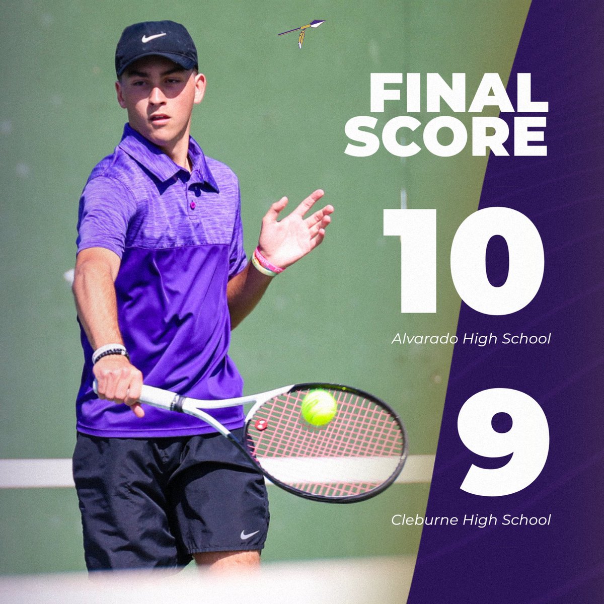 AlvaradoSports1's tweet image. 🏹🎾 INDIANS WIN 🎾🏹

Alvarado Tennis defeats Cleburne, 10-9! Way to go!

The Indians will be back in action next Thursday, August 22nd, at Kennedale to begin District Play! Go Indians! 

#AlvaradoExcellence #TR1BE
