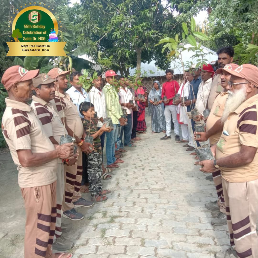 pojaKamboz50113's tweet photo. Following the teachings of Guru Saint Ram Rahim Ji, understanding my responsibility towards nature, I have participated in #MegaTree Plantation today. This is also a birthday gift from me to Pujya Guru Ji. This is my small contribution to save our planet #PlantATree https://t.co/9vBPP1Xe1q