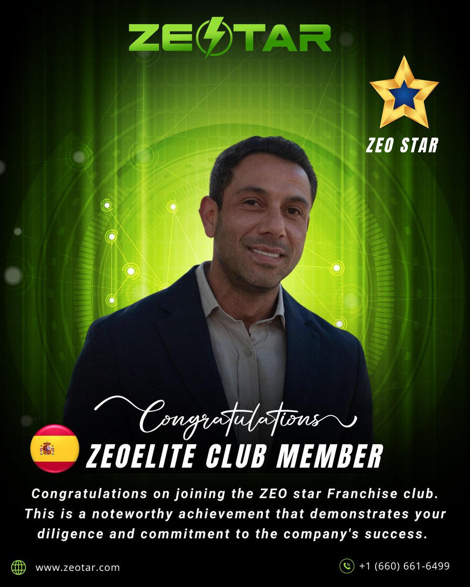 ZeotarOfficial's tweet photo. Let's give a special shoutout to our newest ZeoStar members! β¨
You've officially entered the ZEO Star Franchise Club, and your journey is just beginning. β‘
π https://t.co/OSdgvrtV8X | (660) 661-6499
#Zeotar #ZeoStarJourney #UnleashYourPotential #zeostar https://t.co/aSVaOompuQ