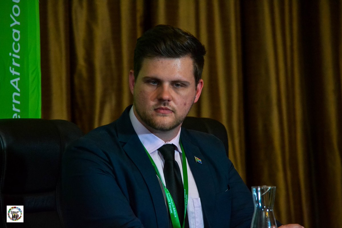 SAYoF_Official's tweet photo. Reon Van Der Merwe &amp; Representatives of Southern Africa  Youth Parliament, Hon. Daniel Haule🇹🇿 and Hon.  Christabel Mhiribidi🇿🇼presentation on the  Progress for SADC Youth Protocol at the #6thSouthernAfricaYouthForum
#SouthernAfricaYouth https://t.co/0eAvHNK0tR