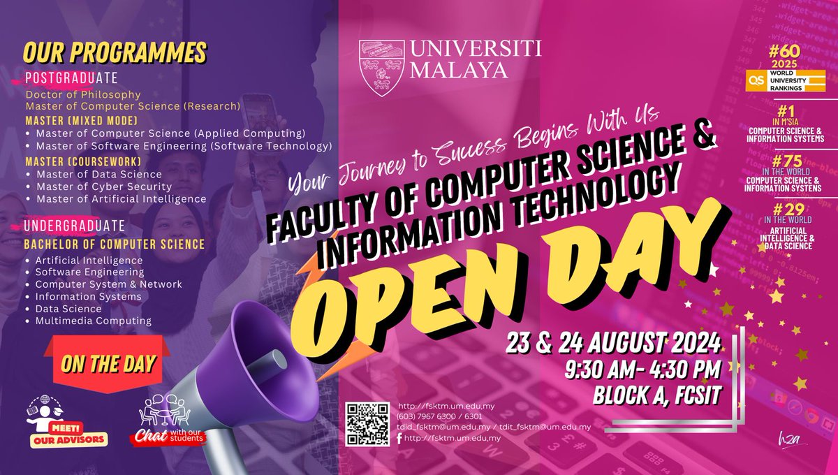 Come and join our OPEN DAY. <a href="/unimalaya/">Universiti Malaya</a>