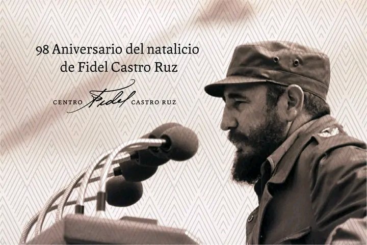 Hoy el mundo le rindió homenaje a #FidelPorSiempre,  invicto Comandante en Jefe de la Revolución Cubana  en su 98 aniversario de su natalicio.

Su ejemplo trascendió fronteras y generaciones, dejando una huella imborrable en la historia de la humanidad.

#PorLaUnidadComunista