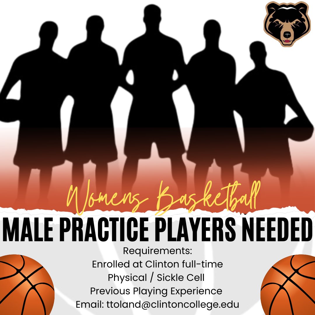 We are looking for male practice players for the 24-25 season. To participate, students must be:

- enrolled at Clinton College full-time
- current physical / sickle cell test 
- previous playing experience 

Benefits include :
- free meals
- free game entry
- free merchandise