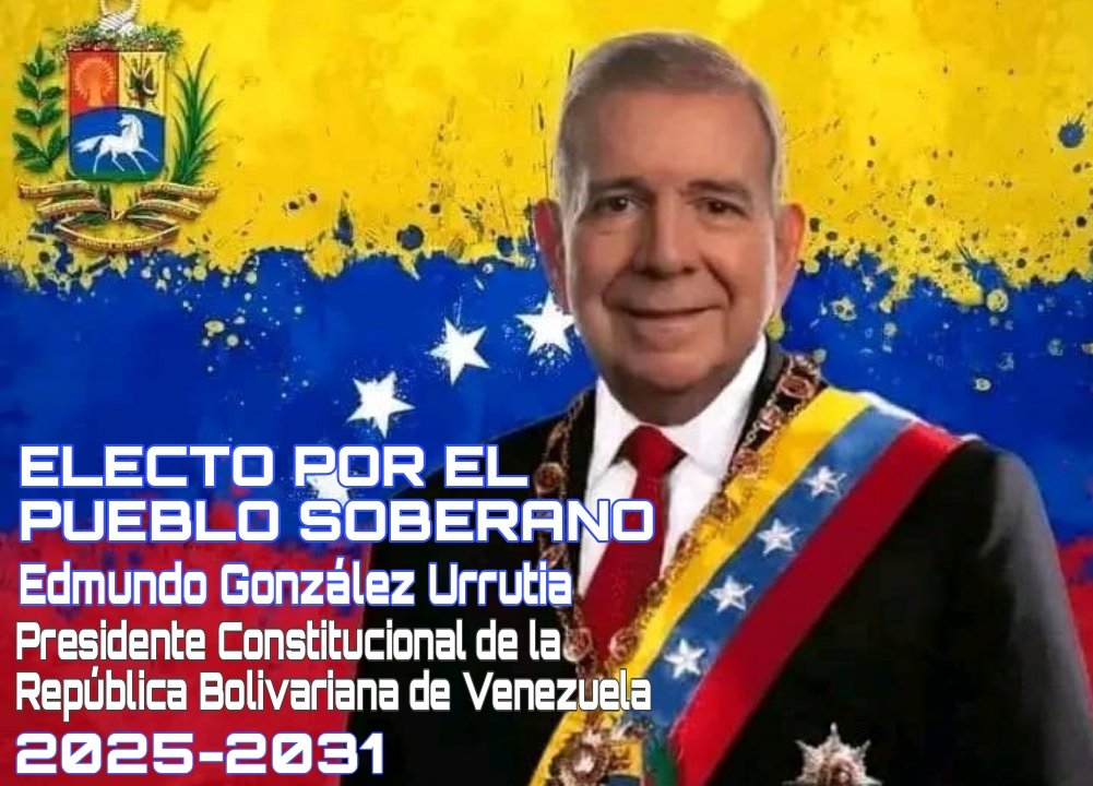 JPelando13262's tweet photo. @ElonMuskD_C @democratwico Toda Venezuela a Publicar sus actas por todas las redes, desde este momento hasta el 17 de Agosto

Vamos!

Ya VOTAMOS y GANAMOS 

#EdmundoPresidenteElecto

La Soberanía Popular no se negocia https://t.co/N2WWivqfrm