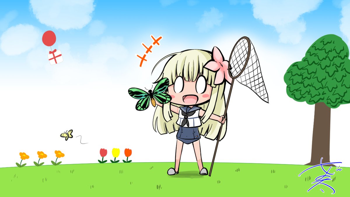 艦これ「遅くなったけどみんなおはよう～ 学生さんは夏休みもそろそろ折り返し地点かな? 良」|にょにょんば太郎＠オリジナルＴＲＰＧ制作中！のイラスト
