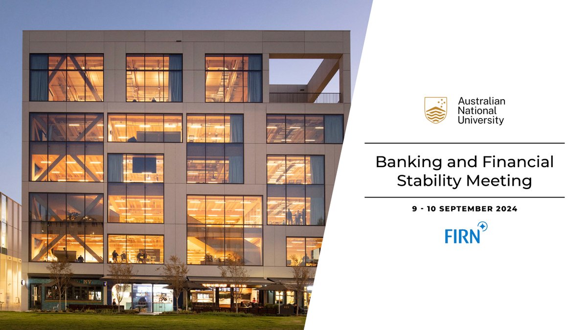 The 2024 Financial Research Network Banking and Financial Stability Meeting is fast approaching! 

See the full program and register by clicking the link below.

eventbrite.com/e/2024-financi…