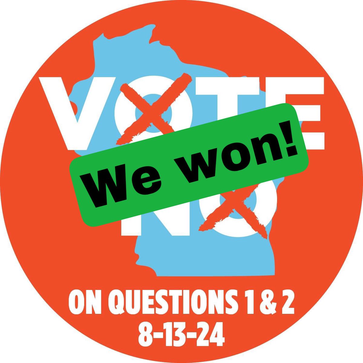 Way to go, Wisconsin! Today’s election results speak volumes—we’ve stood up against the power grab and protected our democracy!