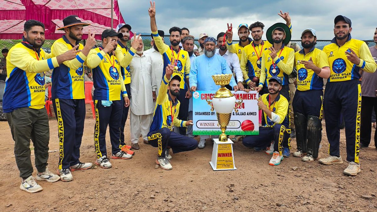 shazadmalik2002's tweet photo. Thrilled to witness the cricket tournament final and the exceptional efforts of both teams! Congratulations to Young Star Mendhar for their victory. I urge all young people to stay engaged in sports and steer clear of drugs—your future depends on it. https://t.co/eU2my46tfa