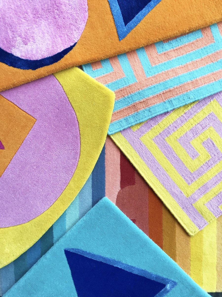 Some of the rugs I've designed for <a href="/FLOOR_STORY/">Simon Goff</a> you can buy them all here: floorstory.co.uk/designers/adam…